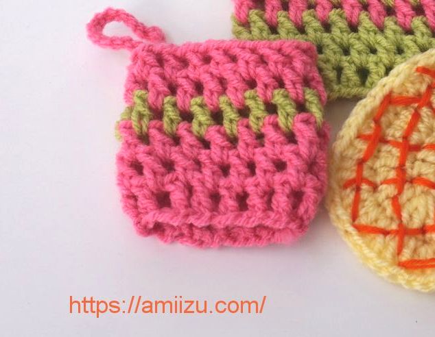 手編みのエコたわし もっとも使いやすい編み方と作り方 あみーず